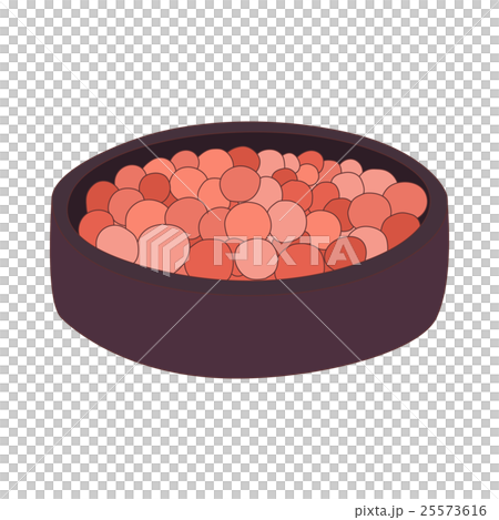 Rouge balls in a red box icon, cartoon style Rouge balls in a red box icon, cartoon style 25573616