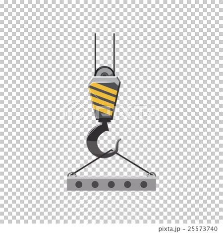 Industrial hook with reinforced concrete slab icon Industrial hook with reinforced concrete slab icon 25573740
