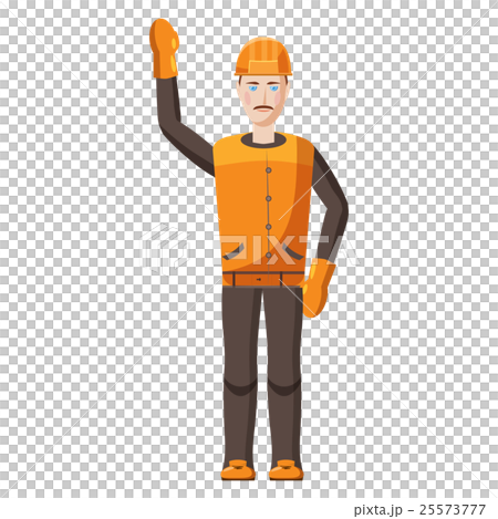 Builder icon, cartoon style 25573777