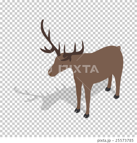 Deer icon in isometric 3d style - Stock Illustration [25573785] - PIXTA