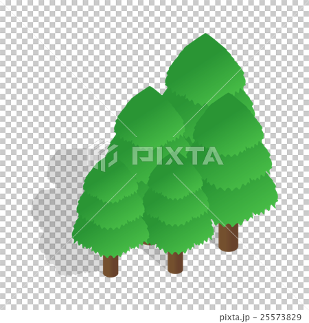 Trees icon in isometric 3d style 25573829