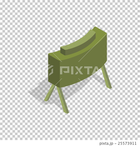 Military mine icon in isometric 3d style 25573911