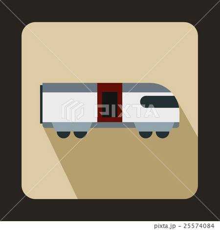 Swiss mountain train icon, flat style 25574084