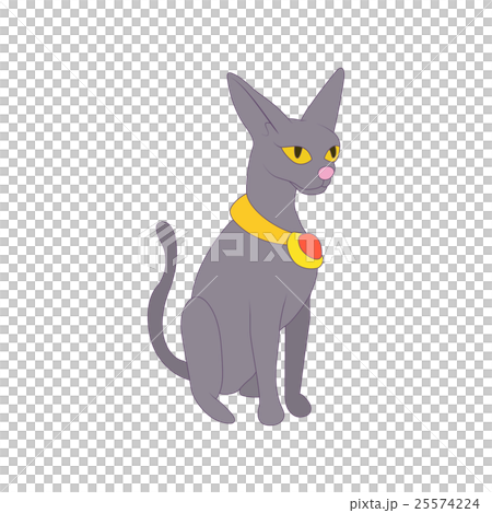 Egyptian cat icon in cartoon style Egyptian cat icon in cartoon style 25574224