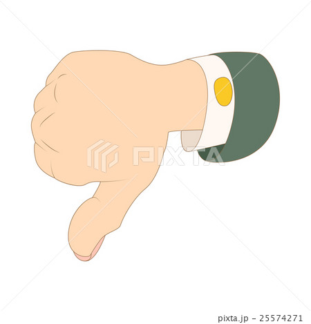 Thumb down dislike icon, cartoon style Thumb down dislike icon, cartoon style 25574271