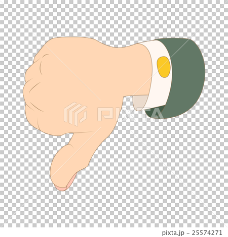 Thumb down dislike icon, cartoon style 25574271