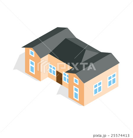 House with two outbuildings icon 25574413