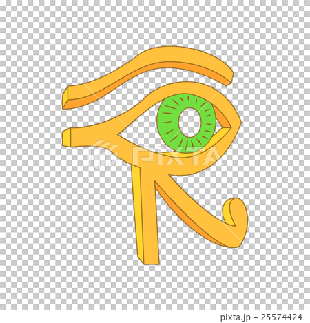 Eye of Horus icon in cartoon style 25574424
