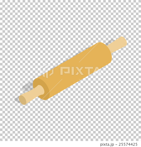Rolling pin icon, isometric 3d style 25574425