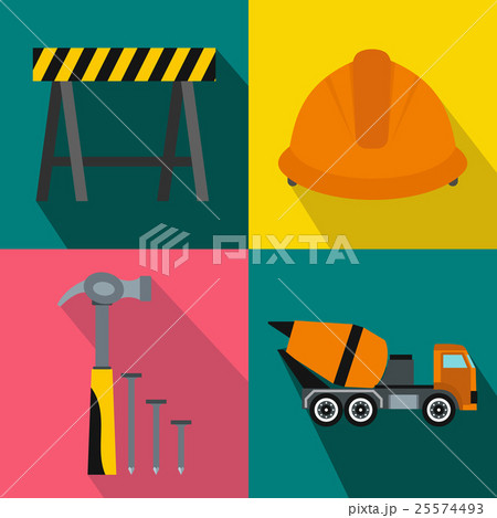Architecture banners set, flat style 25574493