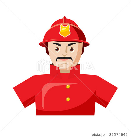 Fireman icon in cartoon style 25574642
