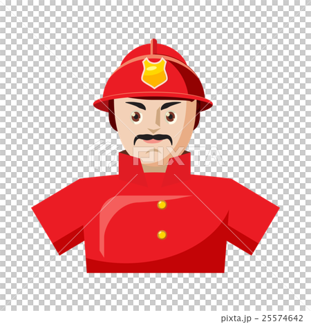 Fireman icon in cartoon style 25574642