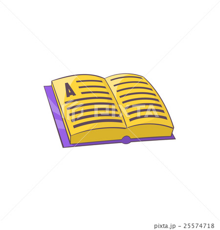 Address book icon in cartoon style 25574718