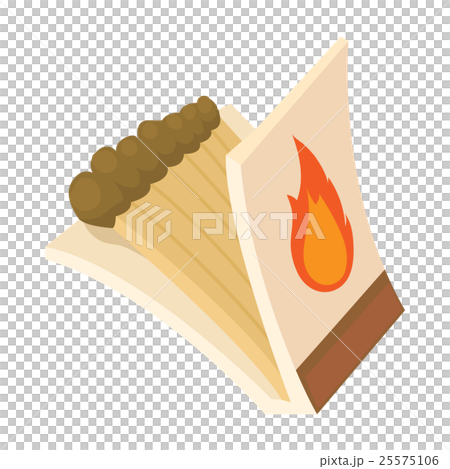 Box of matches icon, cartoon style 25575106