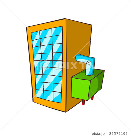 Machine spilling beer icon, cartoon style Machine spilling beer icon, cartoon style 25575195