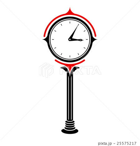 Station clock icon, simple style 25575217