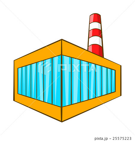 Beer bottling building icon, cartoon style Beer bottling building icon, cartoon style 25575223