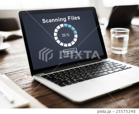 Scanning Files Searching Processing Antivirus Concept 25575248