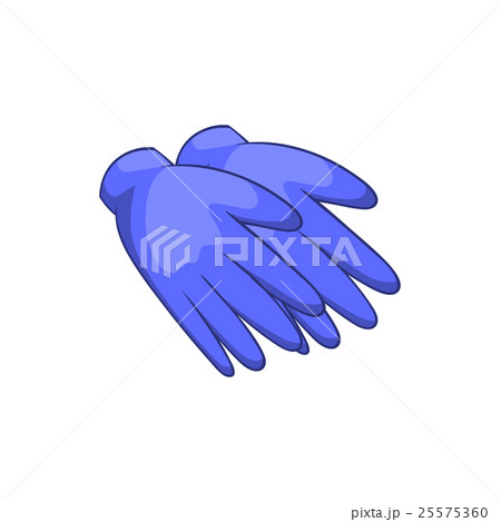 Rubber gloves icon, cartoon style 25575360
