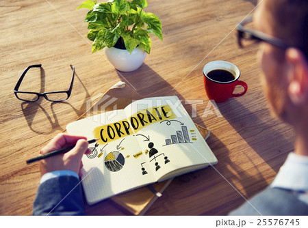 Corporate Strategy Planning Branding Chart Concept 25576745