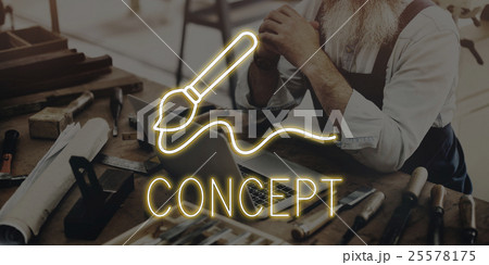 Art Brush Painting Creativity Imagination Skills Concept Art Brush Painting Creativity Imagination Skills Concept 25578175