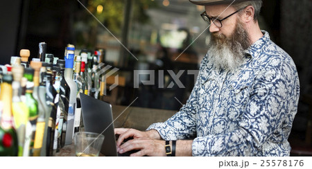 Hobby Writer Working Typing Article Concept 25578176