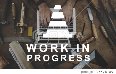 Constuction Hammer Wedge Website Webpage Concept 25578185