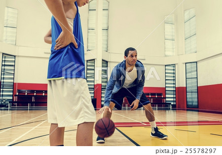 Basketball Athlete Sport Skill Playing Exercise Concept 25578297