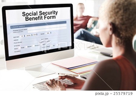 Social Security Benefit Form Concept 25579719