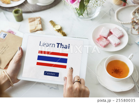 Learn Thai Language Online Education Concept 25580035