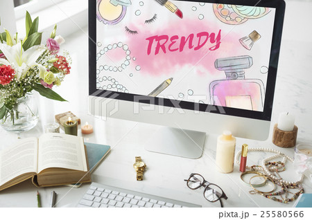 Chic Cosmetics Trendy Vogue Fashion Concept 25580566