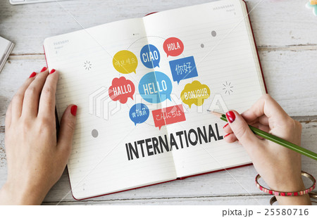 Communication Foreign Languages Greeting Worldwide Concept 25580716