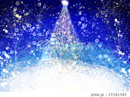 クリスマスイルミネーションのイラスト素材