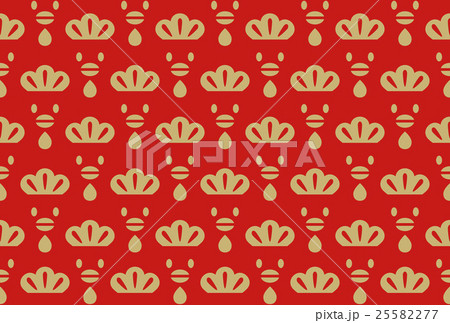 Seamless pattern of silhouette of chickins 25582277