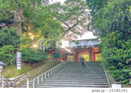 陸奥一の宮 鹽竈神社の夕景 陸奥一の宮 鹽竈神社の夕景 25585191