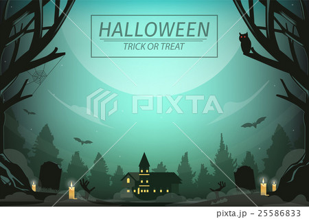 the mystery house in autumn and halloween day. 25586833