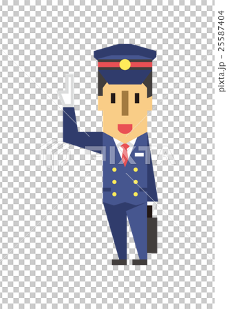 駅員【フラット人間・シリーズ】 25587404