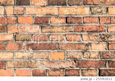 Vintage brick wall texture 25591011
