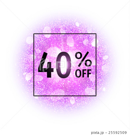 Sale banner 40 percents off. Sale banner 40 percents off. 25592509