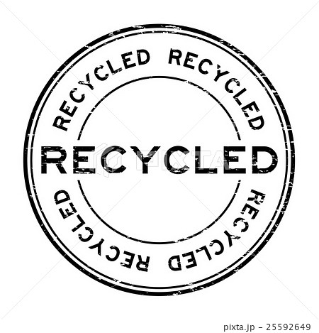 Grunge black recycled rubber stamp Grunge black recycled rubber stamp 25592649