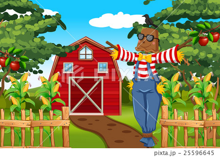 Scarecrow in the farmyard Scarecrow in the farmyard 25596645