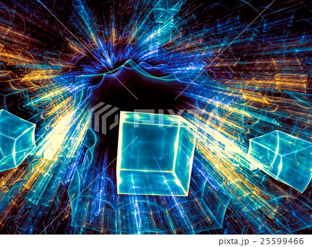 Abstract futuristic fractal background - digitally Abstract futuristic fractal background - digitally 25599466