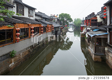 上海_西塘水郷風景 25599878