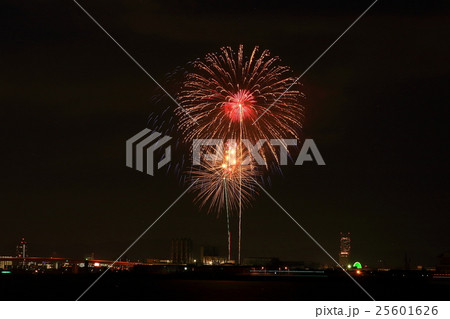 岸和田港まつり花火大会の写真素材