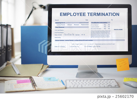 Employee Termination Form Contract Concept 25602170