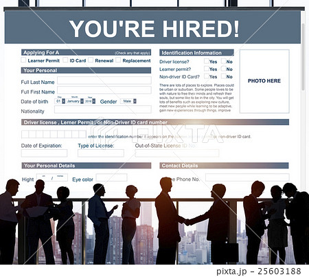 You're Hired Recruitment Job Staff Concept 25603188