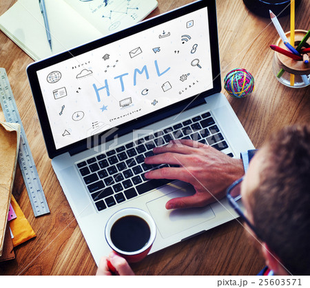 Webpage Browser Digital Icon Symbols Concept 25603571