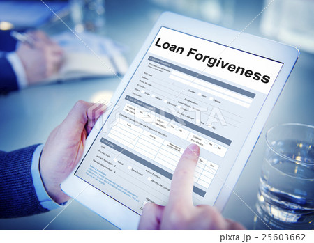 Loan Forgiveness Debt Filling Application Concept 25603662