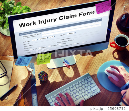 Work Injury Compensation Form Concept Work Injury Compensation Form Concept 25603752