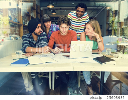 Architect Cafe Casual Brainstorming Meeting Concept 25603985